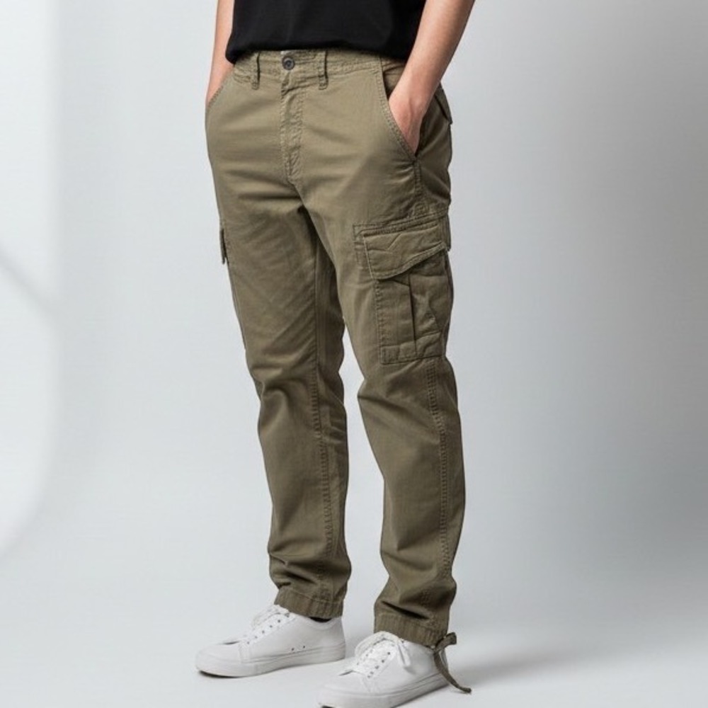 American Eagle Cargo Pants Mens 34x30 Olive Green Flex Straight Utility Gorpcore